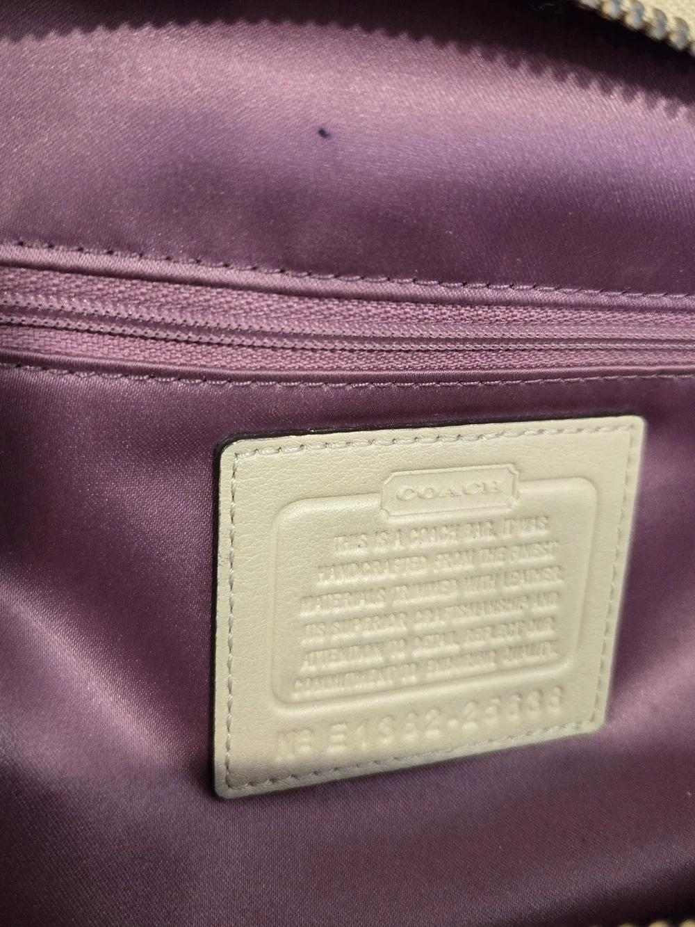 Coach shoulder tote